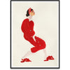  Red With Pearls Poster 30x40 Cm