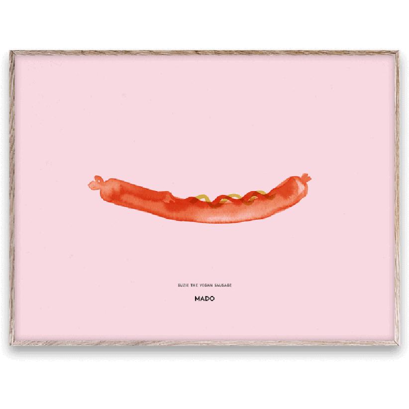 Paper Collective Suzie the Vegan Sausage Poster, 30x40 cm