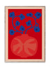 Paper Collective The Red Vase Poster, 50 X70 Cm