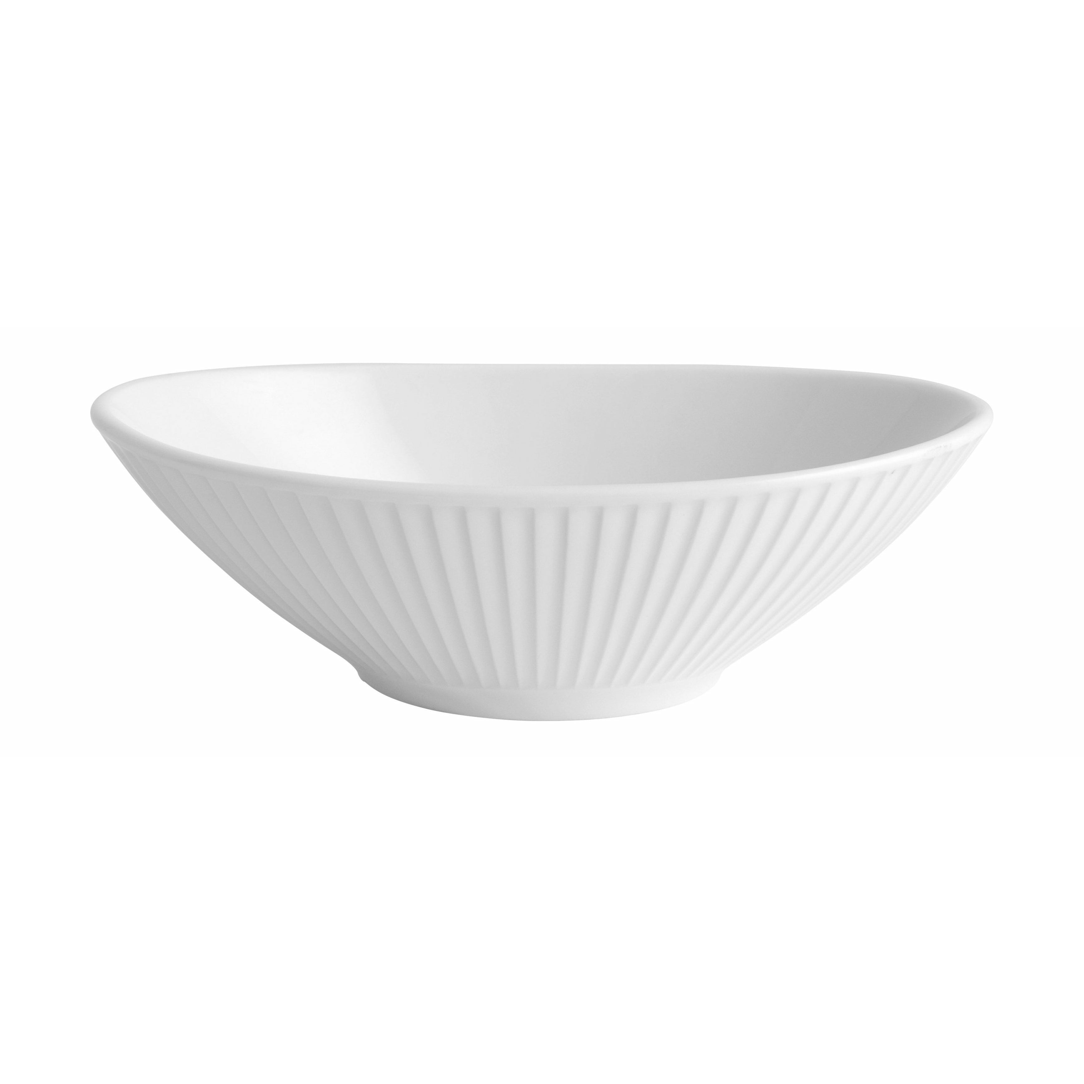 Pillivuyt Plissé skål oval, 16 cm