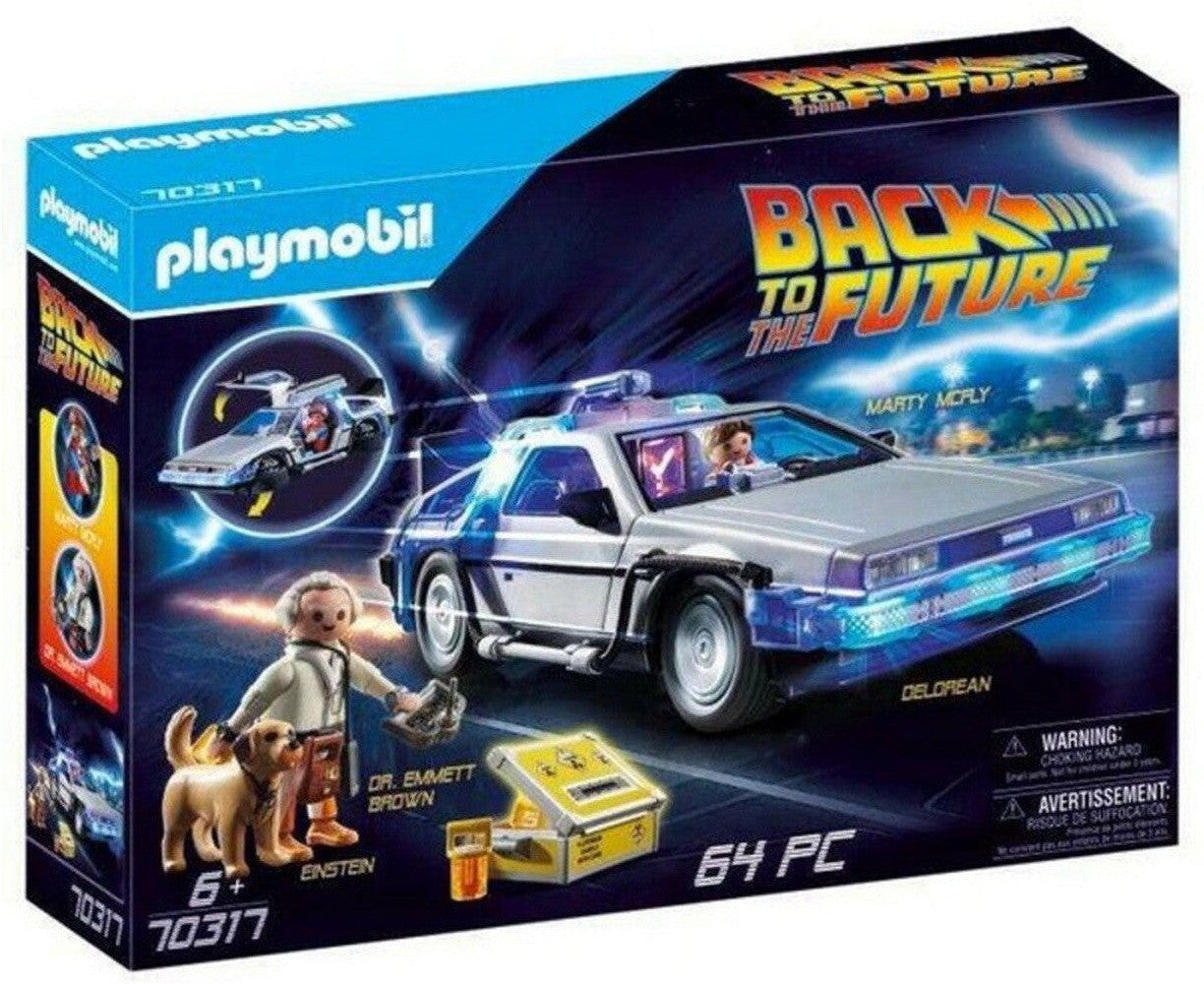 Playset Action Racer回到未来的DeLorean Playmobil 70317