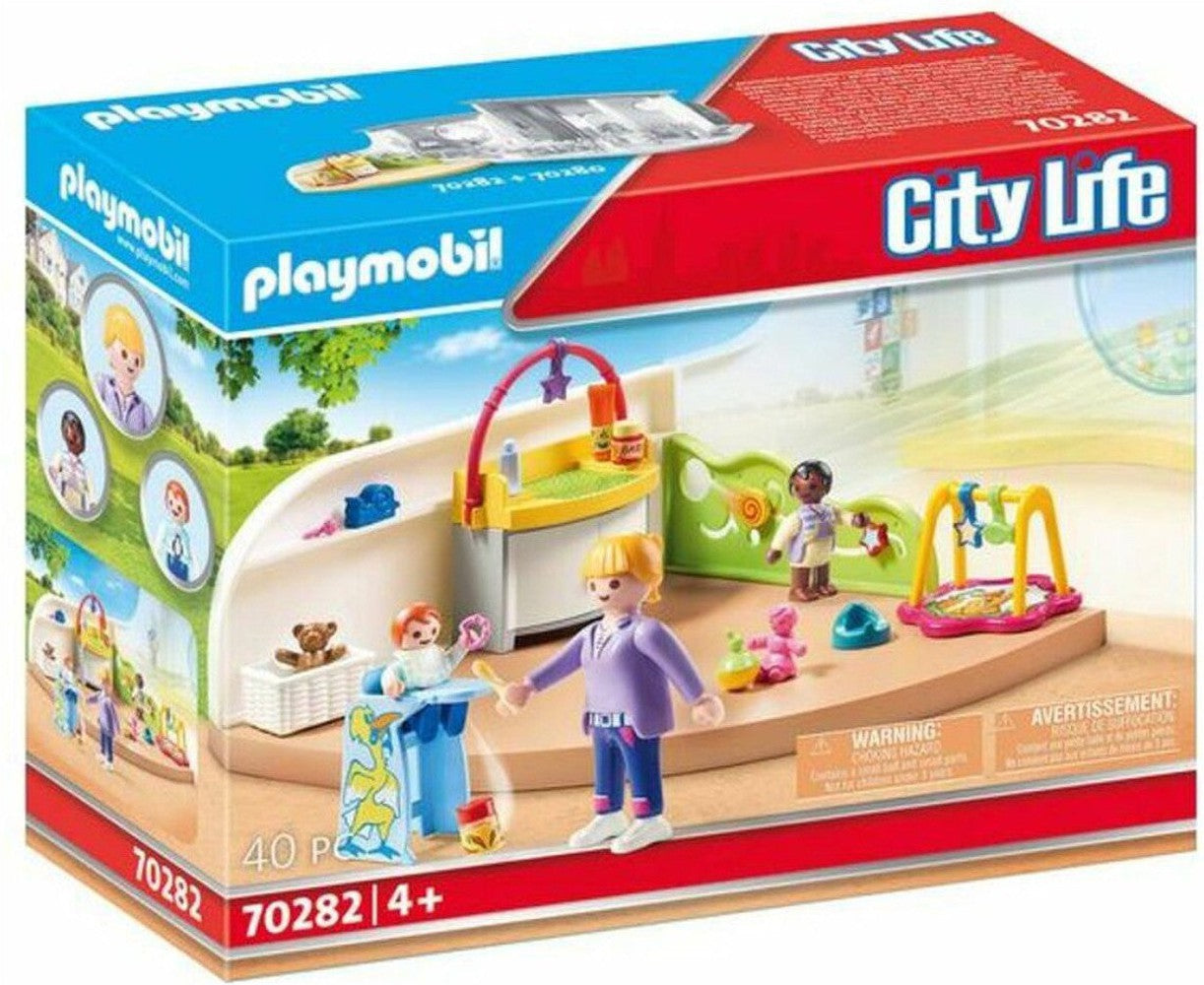 Playsset City Life Baby Room Playmobil 70282 (40 stk)