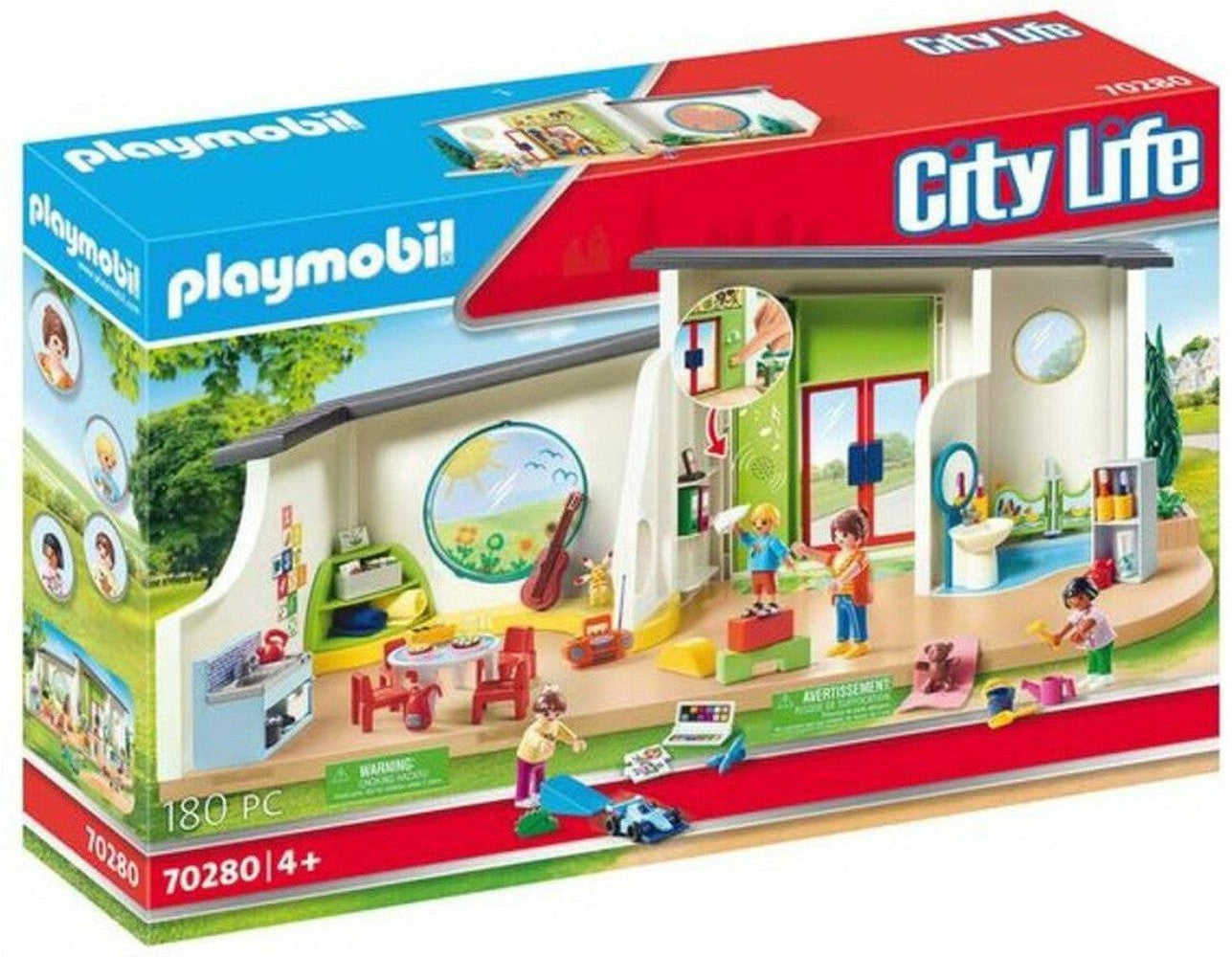 Playset City Life Rainbow Nursery Playmobil 70280 (180 PCs)