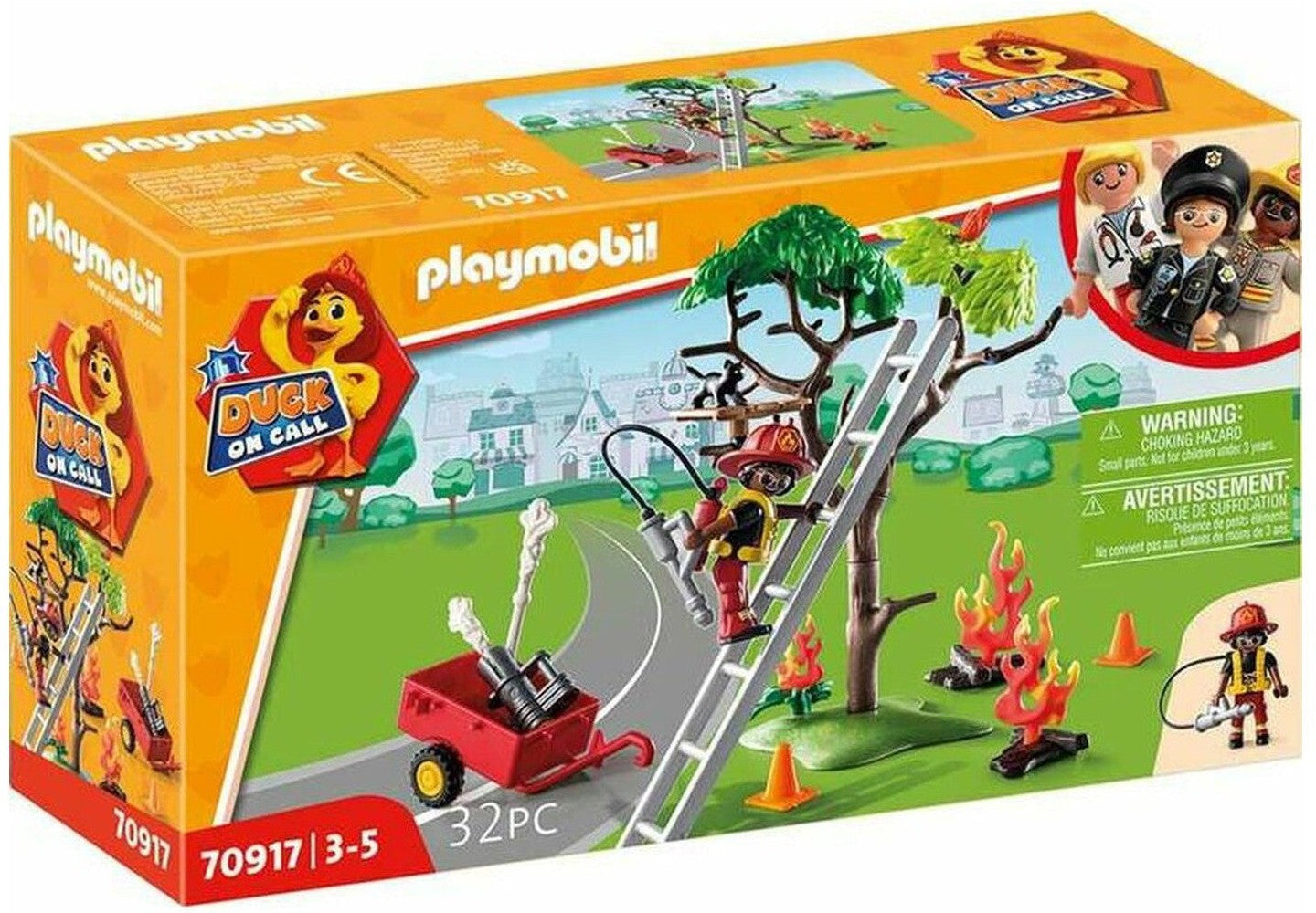 Playset Playmobil 70917消防员猫70917（32个PC）