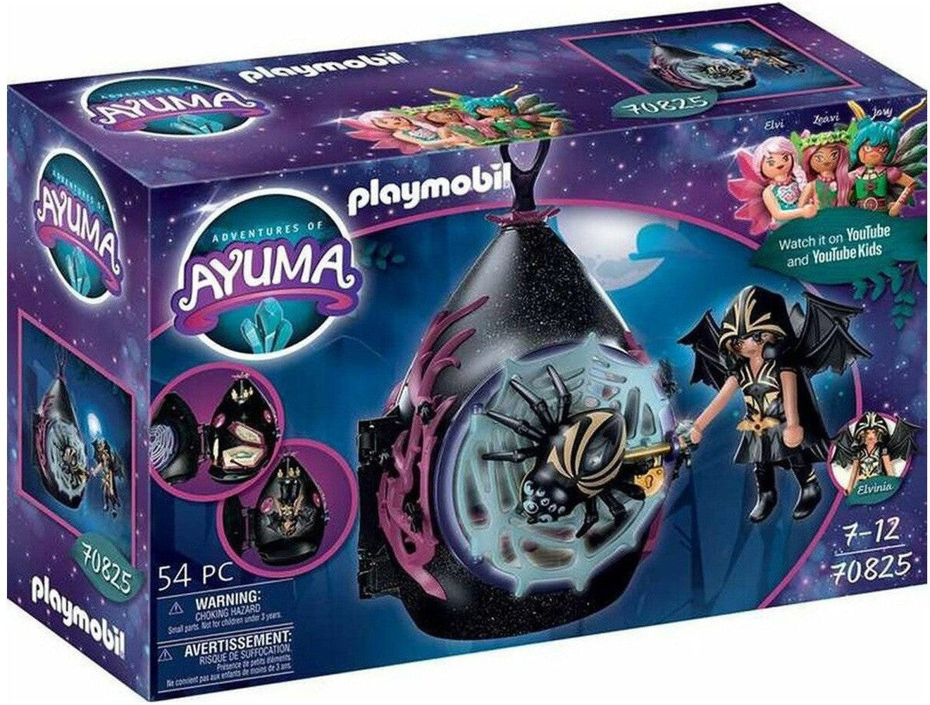 Playset Playmobil冒险Ayuma蝙蝠仙女70825（54个PC）