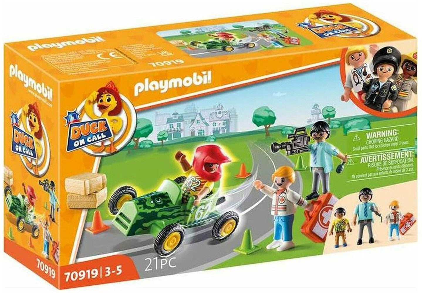 Playset PlayMobil Duck en la acción de la acción de la llamada 70919 (21 PC)