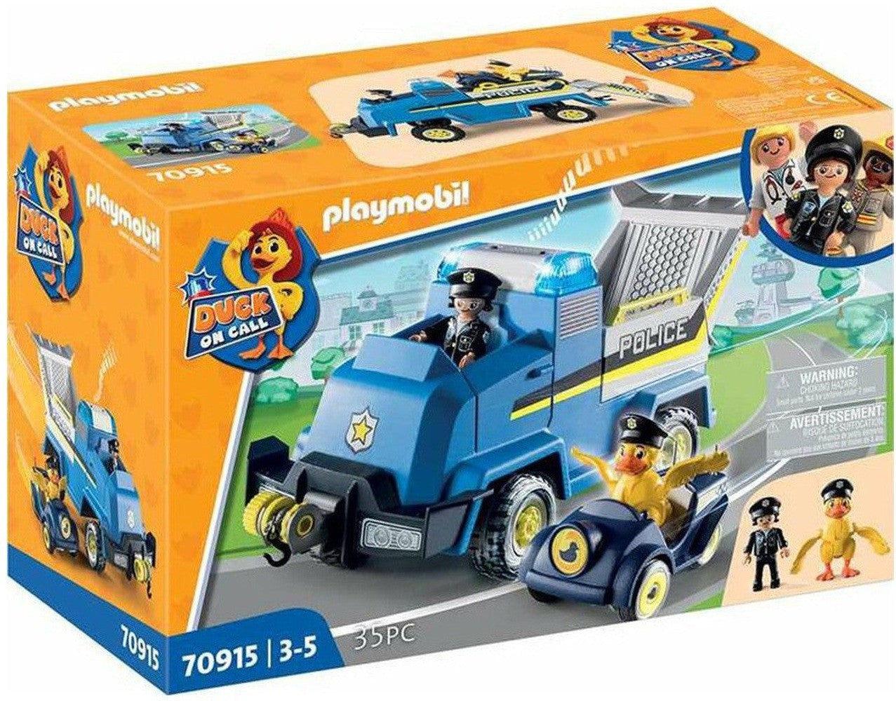 Playset Playmobil Duck On Call Police Emergency Vehicle