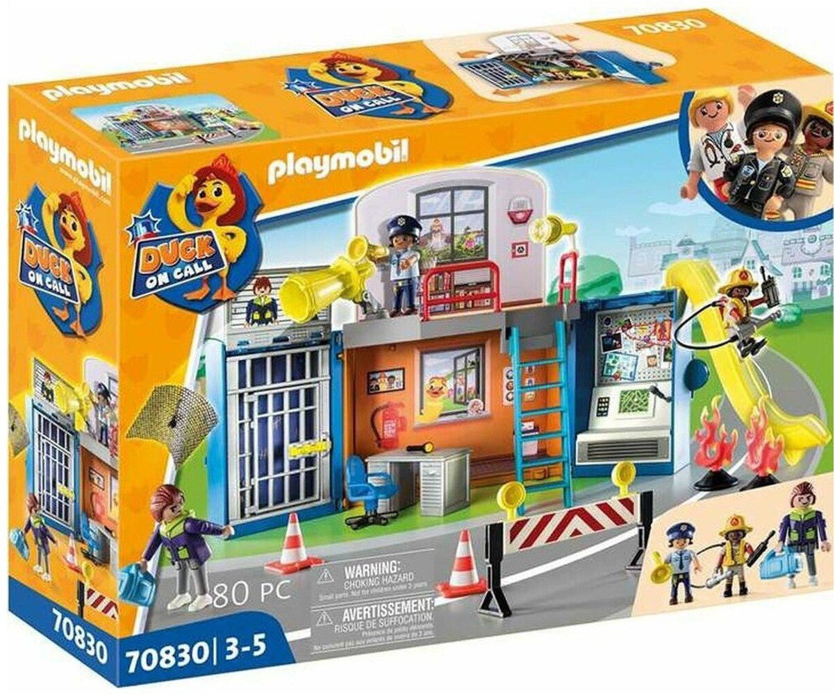 Playset Playmobil Duck On Call Police Officer Base Station 70830 (70