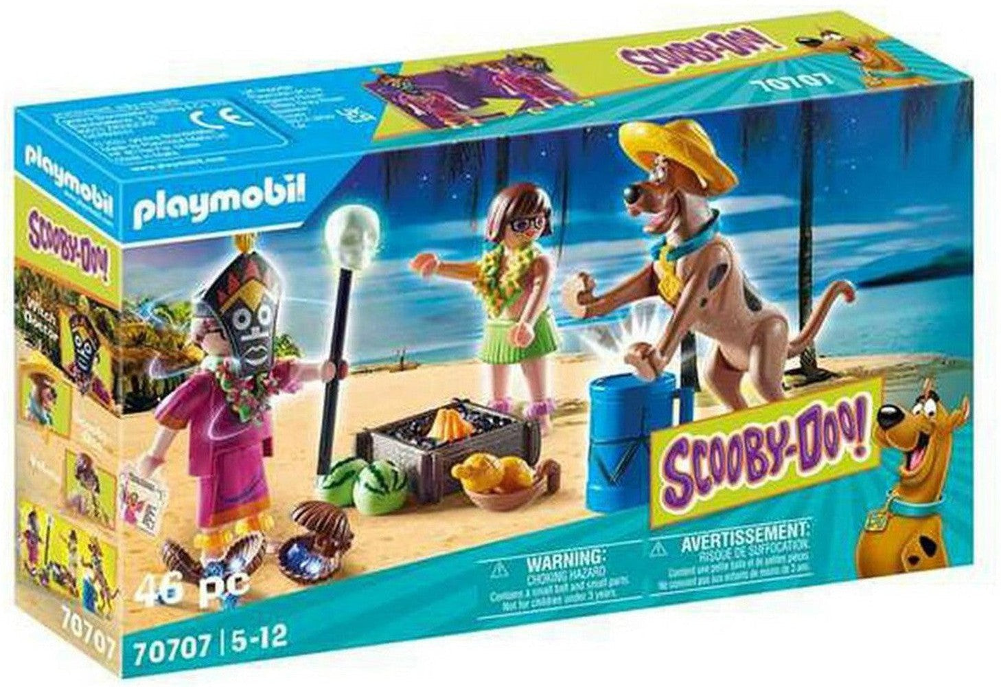 Playset Scooby Doo Aventure avec Witch Doctor Playmobil 70707 (46 PC)