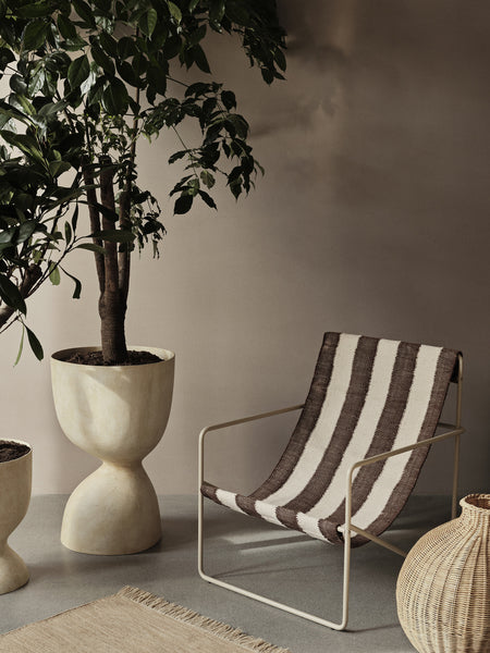 Ferm Living Desert Lounge Sedia Cashmere/Off White/Chocolate