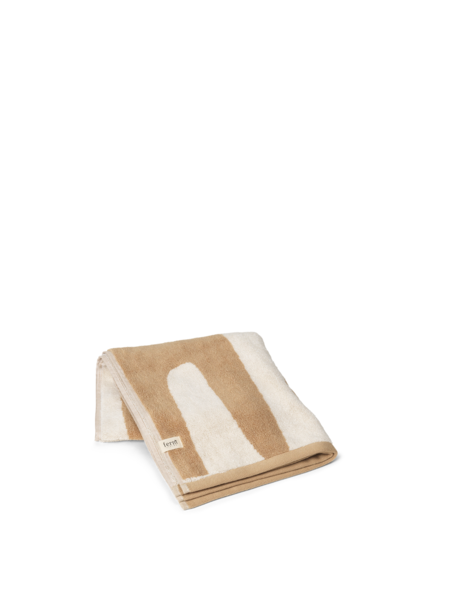 Ferm Living Worre Hand Toodel Sand/Off White