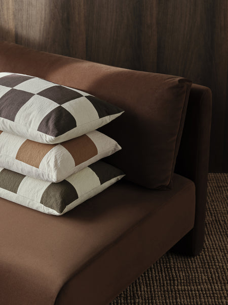 Ferm Living Fold Patchwork Cushion Coffee/Nondyed