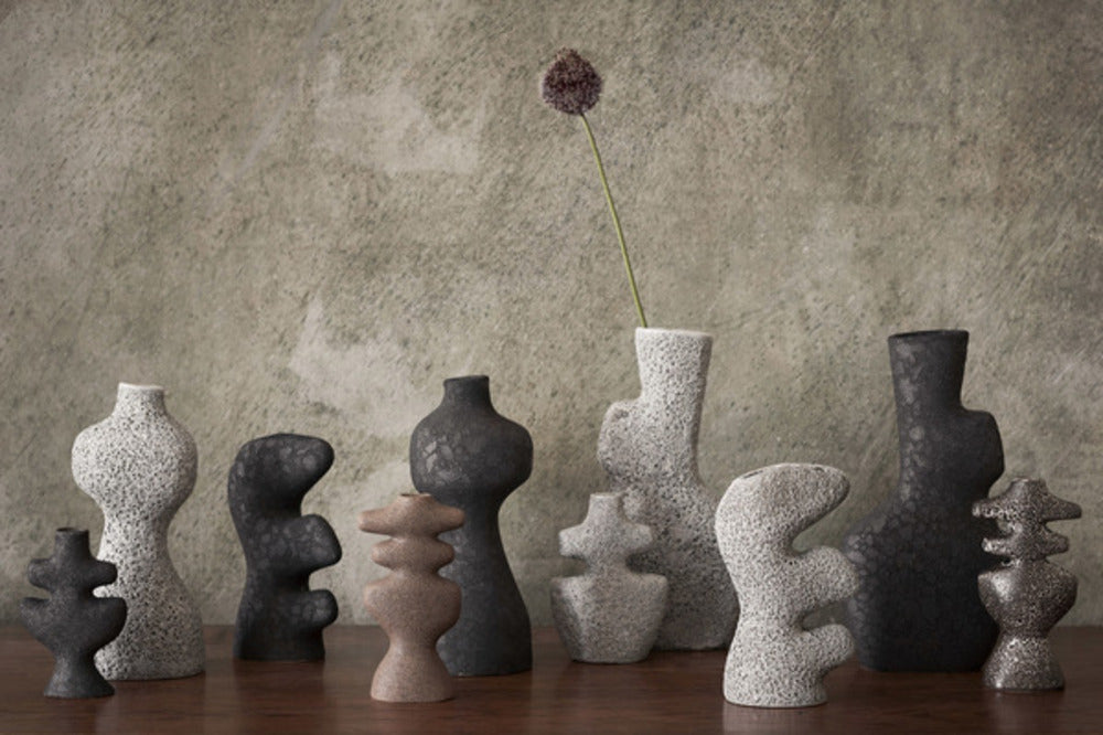 Ferm Living Yara Vaas Klein, Grey Pumice