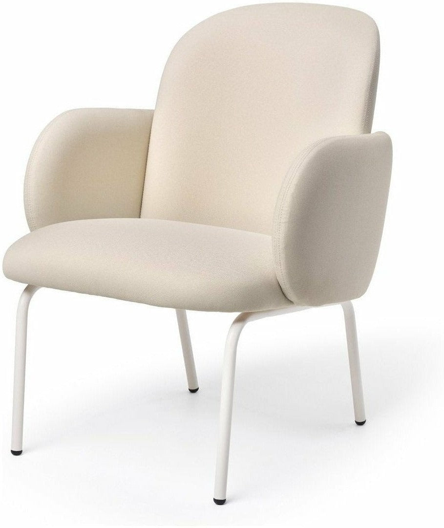 Puik Dost Lounge Chair Steel, Ivory/Cream