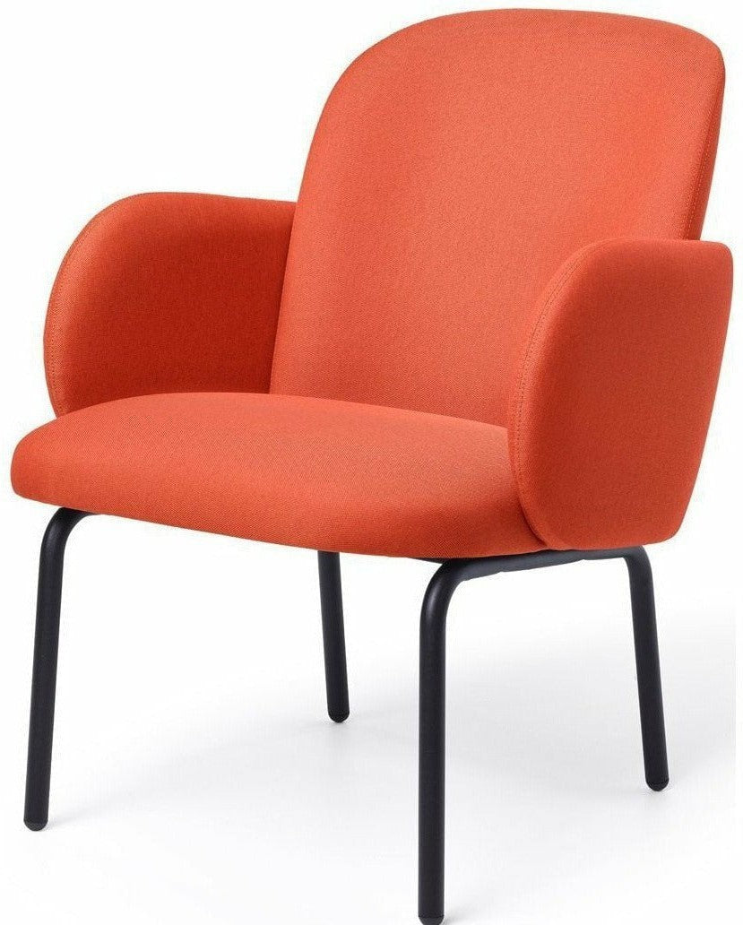 Puik Dost Lounge Chair Steel, Terracotta