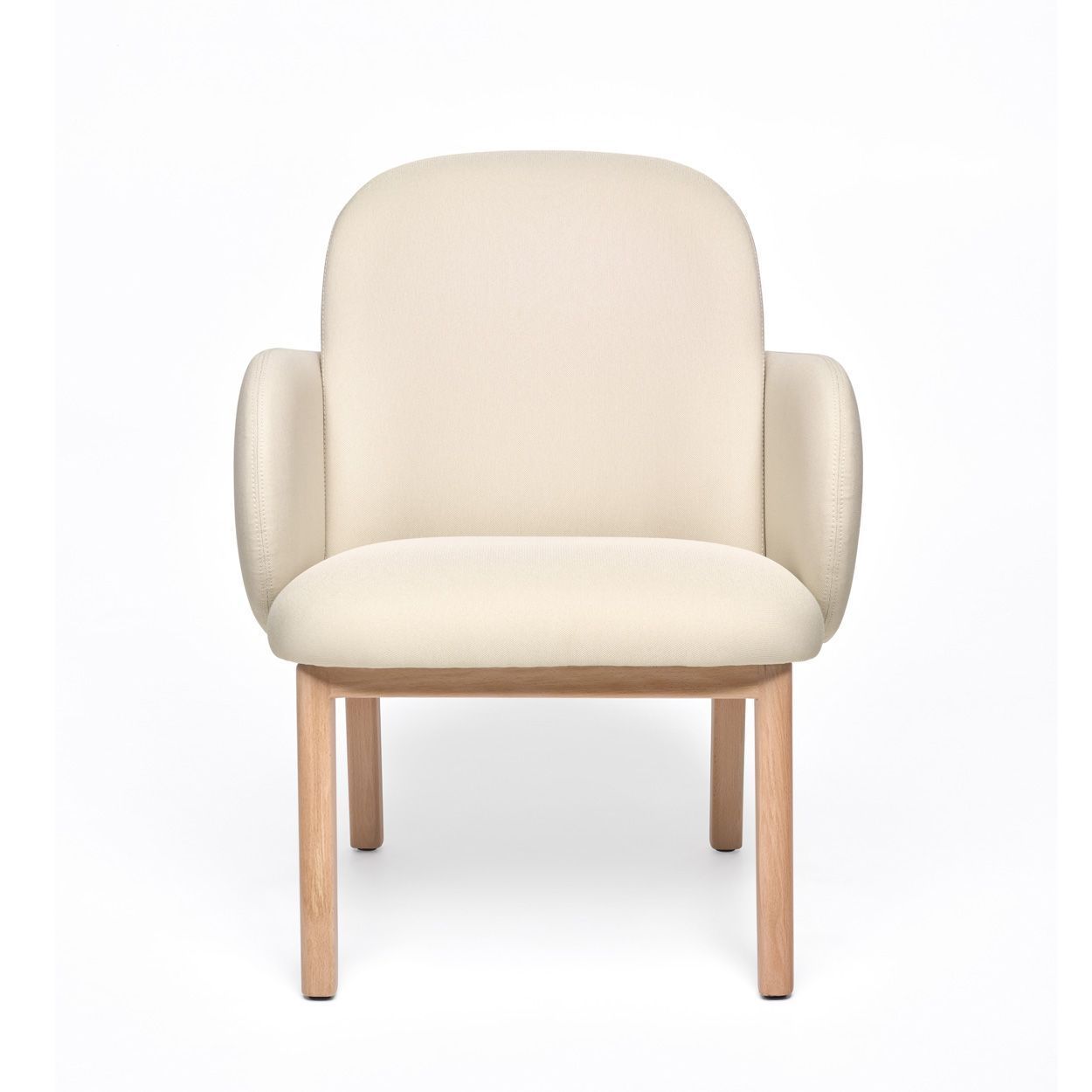 Puik Dost Lounge Chair Wood, Cream