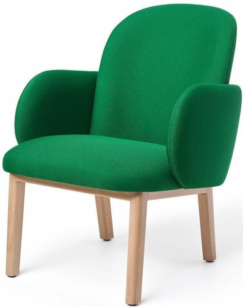 Puik Dost Lounge Chair Holz, Dunkelgrün