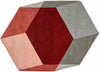 Puik Hexagon de tapis iso, rouge