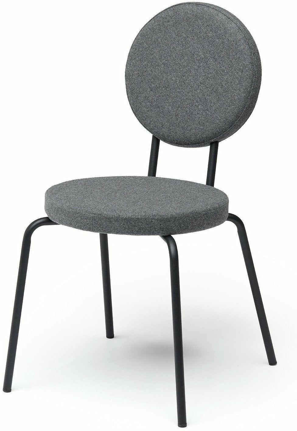 Sedile della sedia di opzione puik e backrest round, grigio chiaro