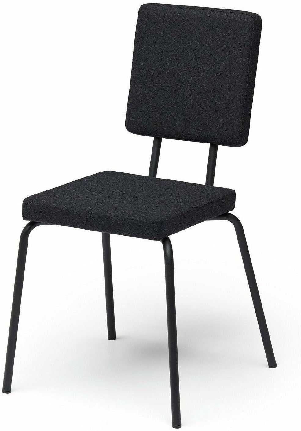 Asiento de silla de opción Puik y cuadrado de respaldo, negro