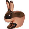 Qeeboo Chaise de lapin finition en métal, cuivre