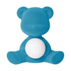  TEDDY GIRL LED RECHARGable Table Table Lampe finale en velours bleu clair