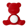 Qeeboo TEDDY GIRL LED LED RECHARGable Table Table Lampe finale en velours, rouge