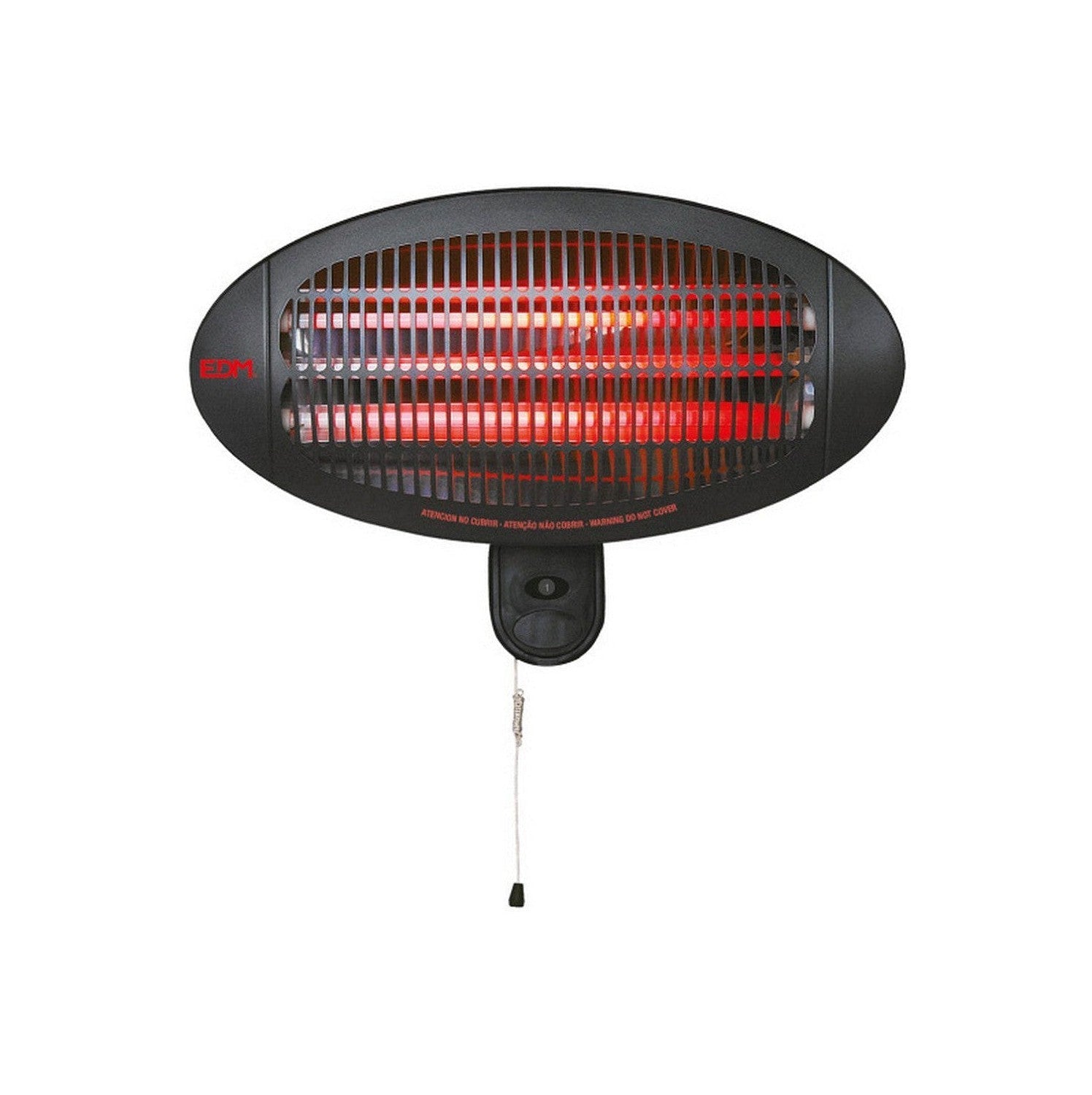 Quartz Heater EDM 07090 Sort 2000 W