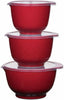 Rosti Margrethe Mixing Bowl Set Red, 6 stykker