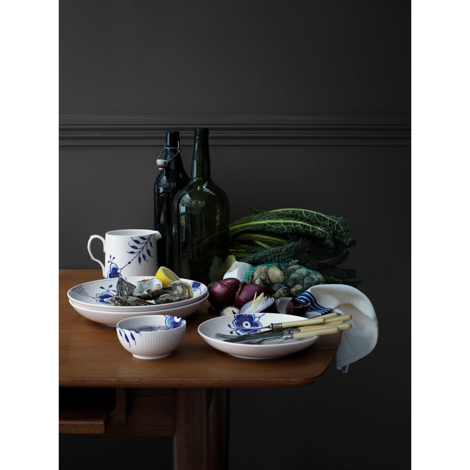 Royal Copenhagen Blue Fluted Mega Modern Plate, 20cm