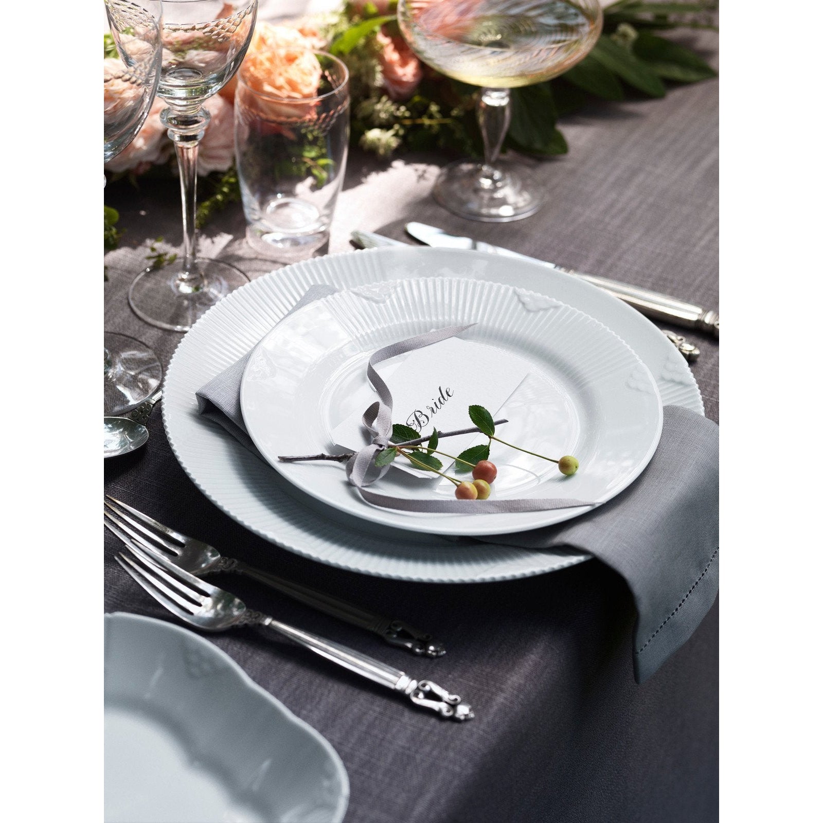 Royal Copenhagen Elements White Plate, 22cm