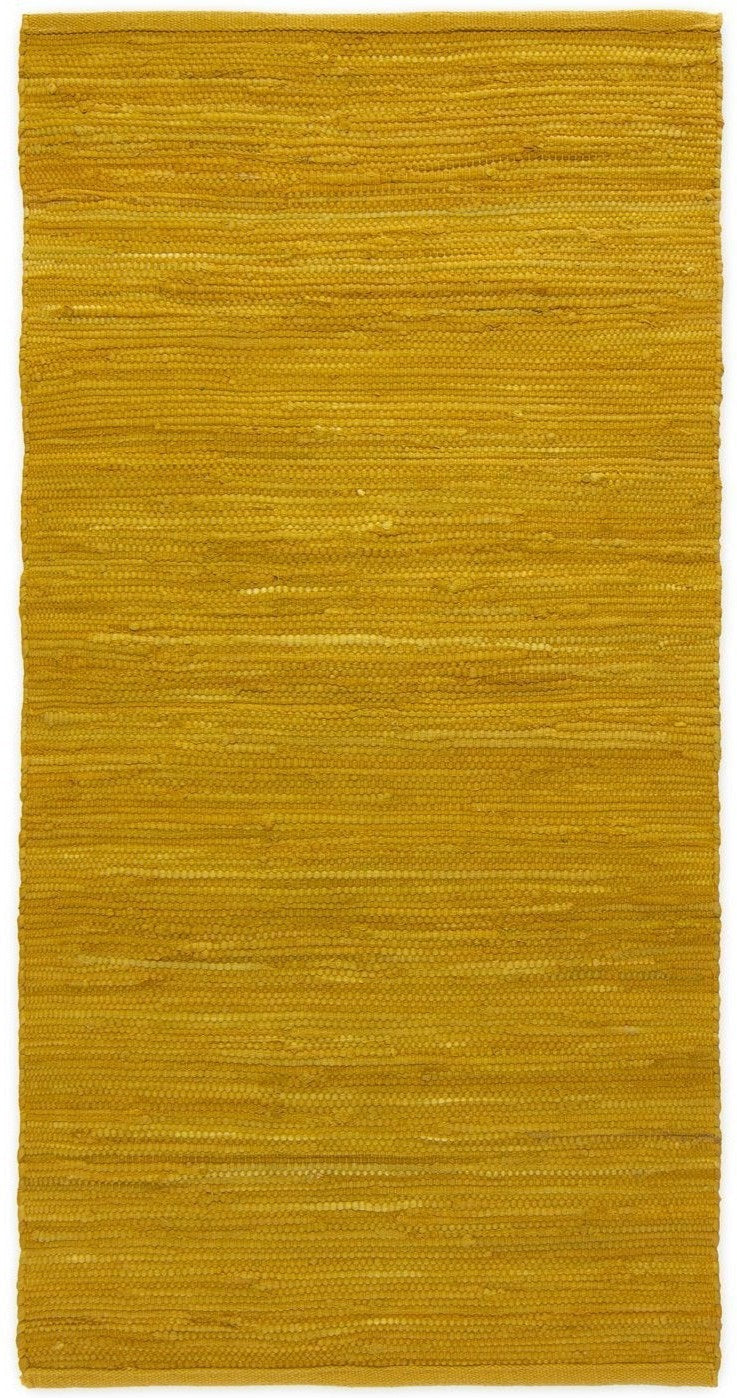 Rug Solid Tapis coton ambre brouillé, 170 x 240 cm