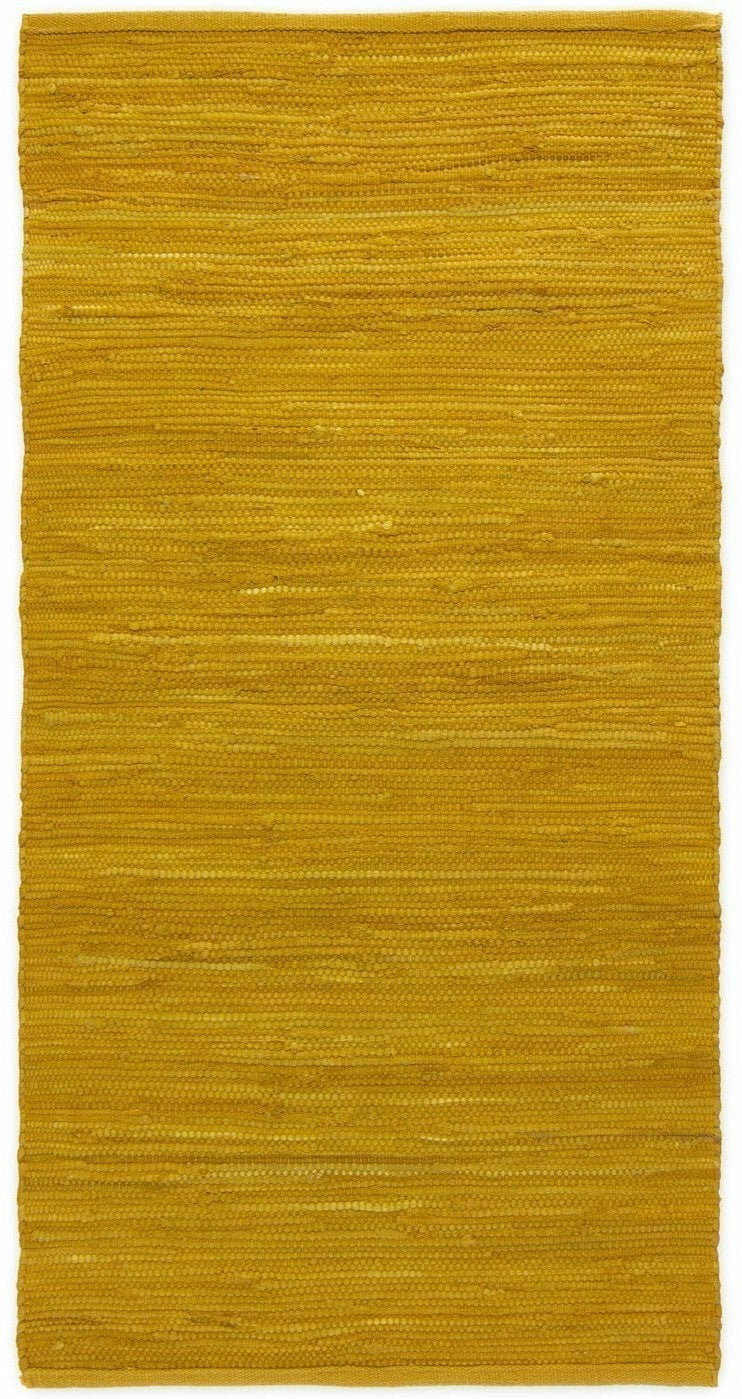 Rug Solid Katoen Tapje Gebrande Amber, 65 x 135 cm