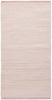 Rug Solid Coton tapis Misty Rose, 75 x 300 cm