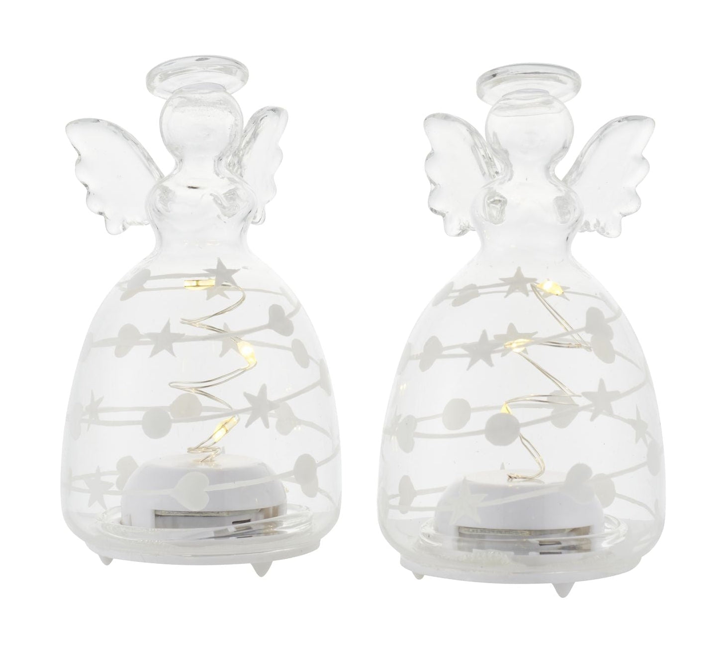 [product_category]-Sirius Sweet Christmas Angel 2 Pcs, H9 Cm, White/Clear-Sirius-5707310670255-67025-SIR-1