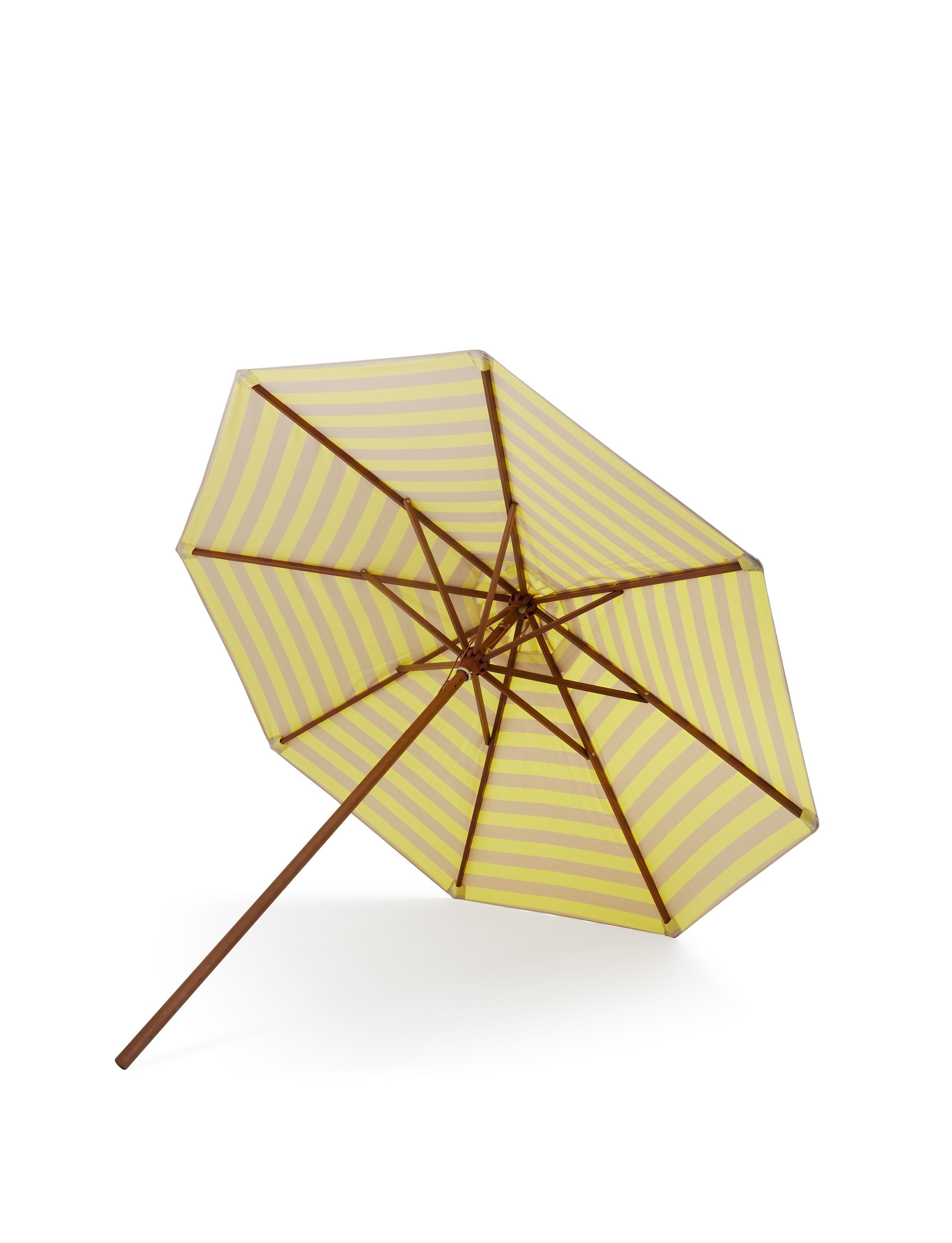 [product_category]-Skagerak Messina Umbrella ø300 Cm, Lemon/Sand Stripe-Skagerak-5706420117728-1910118-SKA-1