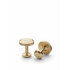 Skultuna Icon Cufflink Model 8 316 L Steel Matt Gold Plated, ø1,7 Cm