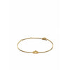 Bracciale a catena chiave Skultuna Piccolo oro placcato, Ø14,5 cm