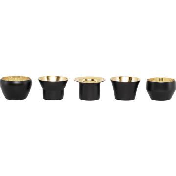 [product_category]-Skultuna Kin Tealight Holder Set Of 5, Black-Skultuna-7340037815431-763-BL-SKU-1