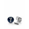 Skultuna Lino Ieluzzi Cufflink ø1,9 Cm, Majolica Blue