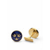 Skultuna Zweden Three Crowns Cufflink Gold Ploated, Ø1,7 cm