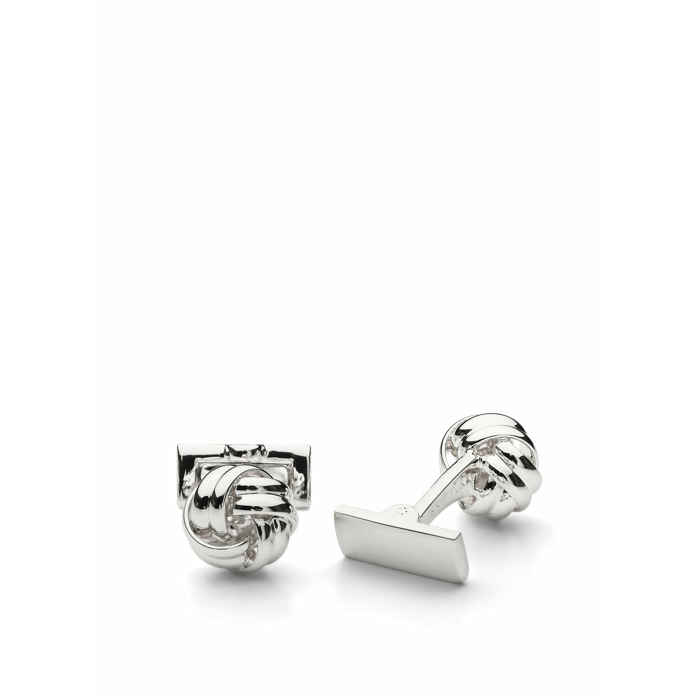 [product_category]-Skultuna The Black Tie Cufflink Knot, Silver Plated-Skultuna-7340037806828-1060-S-SKU-1