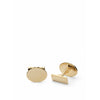 Skultuna The Black Tie Cufflink Oval, Gold Plated