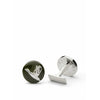 Skultuna The Hunter Cufflink Flying And Silver Plated Brass, ø1,7 Cm