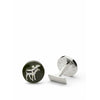 Skultuna De Hunter Cufflink The Elk Silvertated Brass, Ø1,7 cm