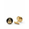 Skultuna De Napoleon Bee Cufflink Ø1,7 cm, zwart