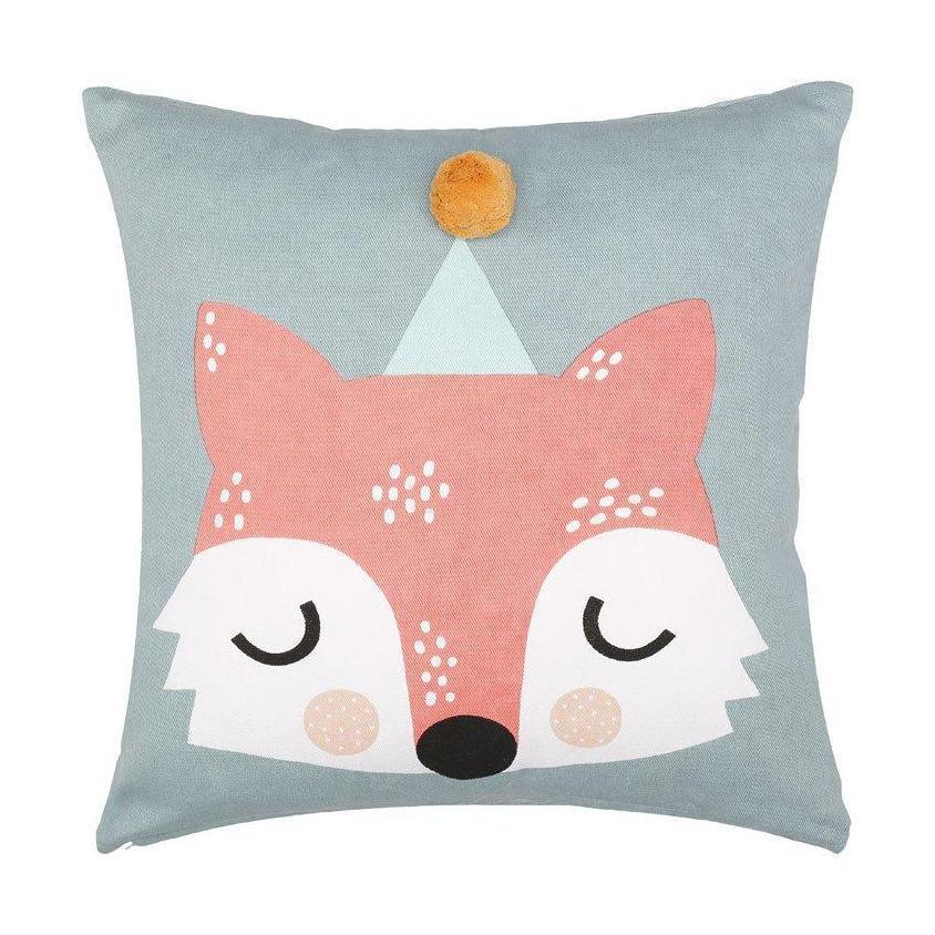 Södahl Frida Fox Cushion, groenblauw