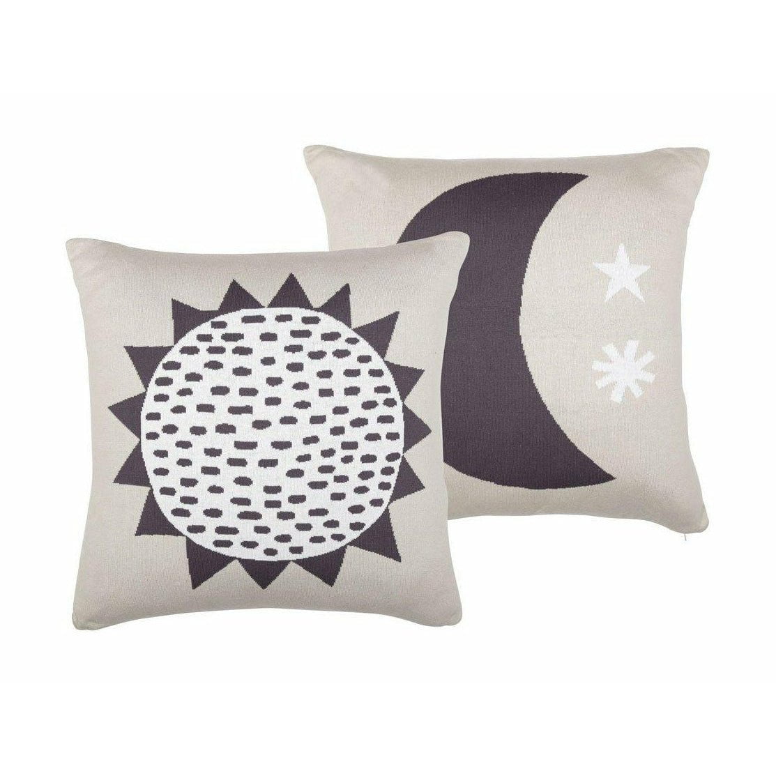 Södahl Sun & Moon Cushion, negro