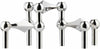 Stoff Nagel Candle Holder Set, Chrome