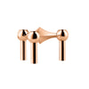 Stoff Nagel Candle Holder Single, Rose Gold